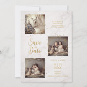 3枚の写真婚約アナウンスフェイク大理石 (正面)