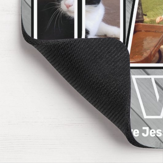 3枚の写真最高のパパエバー名前をカスタムするフェイクマウスP マウスパッド (コーナー)