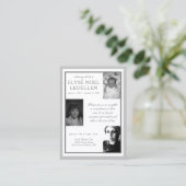 3枚の写真記念カード 名刺 (スタンド正面)