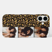 3枚の写真 ブラウン&ゴールドのヒョウ柄 Case-Mate iPhoneケース (裏面 (横))