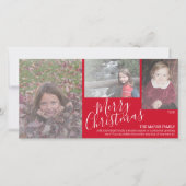 3枚の写真 - メリークリスマス Simply Red シーズンカード (正面)