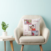 3枚の写真 – ライフ素晴らしズ賛美 – 家族 クッション (椅子)