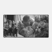 3枚の写真(白黒) デスクマット (正面)