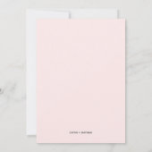 3枚の写真|赤面とフェイクバラの結婚金ゴールド 招待状 (裏面)