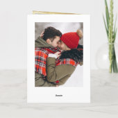 3枚の写真(金モダンのクリスマス) シーズンカード (裏面)