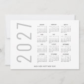 3枚の写真 2026年カレンダー クリスマス ハッピー ホリデー (裏面)