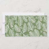 3枚の写真 – Simply Green Holly - Merry Christmas シーズンカード (裏面)