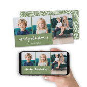 3枚の写真 – Simply Green Holly - Merry Christmas シーズンカード