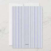 3枚の写真Chinoiserieシックブルークリスマス シーズンカード (裏面)