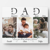 3枚の写真happy Faters day white モダン フォトプラーク (正面)