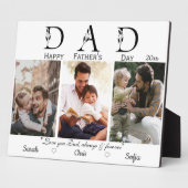 3枚の写真happy Faters day white モダン フォトプラーク (側面)