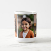 3枚の学校の写真ポートレート コーヒーマグカップ (中央)