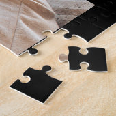 3枚の家族の写真とスクリプト名を黒で表示 ジグソーパズル (側面)