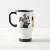 3枚の家族写真テンプレート パーソナライズされた トラベルマグ (左)