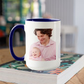 3枚の家族写真テンプレート パーソナライズされた マグカップ