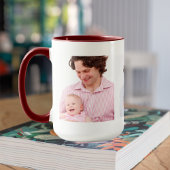 3枚の家族写真テンプレート パーソナライズされた マグカップ