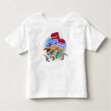 3枚の小さい猛禽及びTレックスの幼児のTシャツ