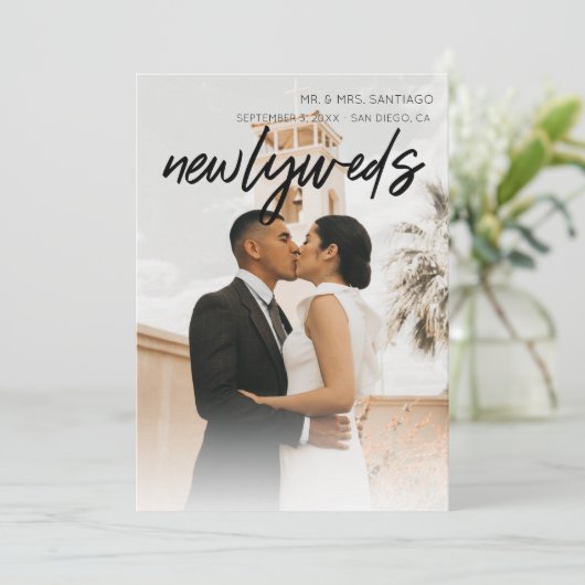 3枚の数々の写真の新着情報 – 黒 招待状 (スタンド正面)