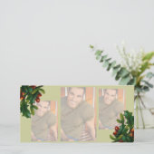 3枚の画像クリスマスフォトカード シーズンカード (スタンド正面)