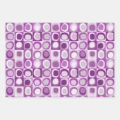 3枚の紙パターンのラッピング抽象芸術セット ラッピングペーパーシート (正面3)