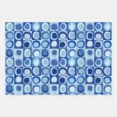 3枚の紙パターンのラッピング抽象芸術セット ラッピングペーパーシート (正面2)