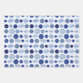 3枚の紙パターンのラッピング抽象芸術セット ラッピングペーパーシート (正面3)