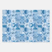 3枚の紙パターンのラッピング抽象芸術セット ラッピングペーパーシート (正面2)