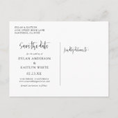 3枚の素朴写真をスクリプトに書き込む日付はがきを保存 案内ポストカード (裏面)