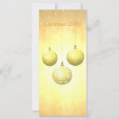 3枚の金ゴールドクリスマスオーナメント（Starsラックカード付き） (裏面)