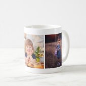 3枚のInstagram写真コラージュデザイン コーヒーマグカップ (正面右)