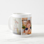 3枚のInstagram写真コラージュデザイン コーヒーマグカップ (正面左)