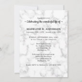 3枚エレガント写真お祝い記念生命 招待状 (裏面)