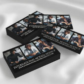 3枚エレガント写真Triptych Model Agency 名刺