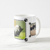 3枚カスタムの猫の写真と前刷り コーヒーマグカップ (正面右)