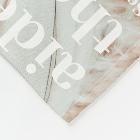 3枚シンプルのフォトブランケットのパーソナライズされたギャラリー フリースブランケット (角)