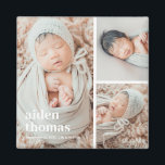 3枚シンプルのフォトマグネットパーソナライズされたの格子 マグネット<br><div class="desc">写真のギフトは最高のギフトだ!テキスパーソナライズされたトや写真を簡単に使用して、を見るカスタムことができる。Berry Berry Sweetによって設計。その他のデザインを表示する： www.berryberrysweet.com</div>