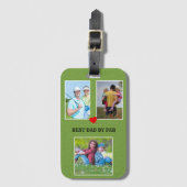3枚スタイリッシュの写真最高のパパ ラゲッジタグ (正面縦)
