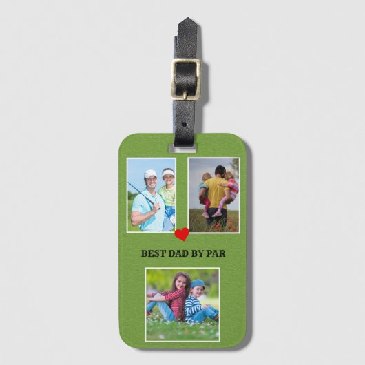 3枚スタイリッシュの写真最高のパパ ラゲッジタグ (正面縦)