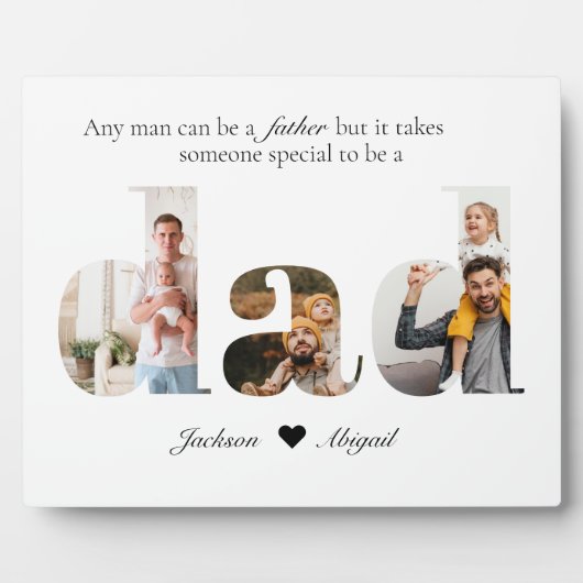3枚パパ切り出しお父様の日のプレゼント フォトプラーク (正面)
