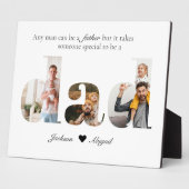 3枚パパ切り出しお父様の日のプレゼント フォトプラーク (側面)