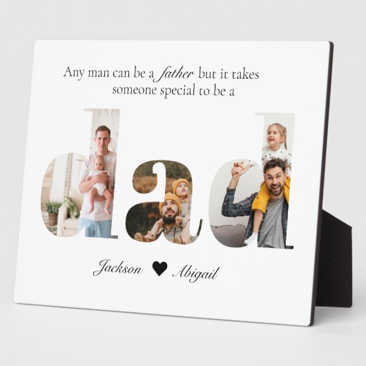 3枚パパ切り出しお父様の日のプレゼント フォトプラーク (側面)