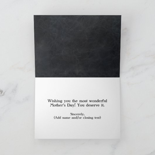 3枚パーソナライズされたの写真の写真の撮影：母の日 カード (内部)