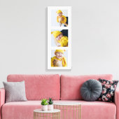 3枚パーソナライズされたの写真を追加カスタムする キャンバスプリント (インサイチュ (リビング))