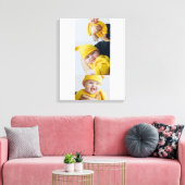 3枚パーソナライズされたの写真を追加カスタムする キャンバスプリント (インサイチュ (リビング))