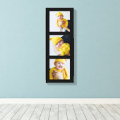 3枚パーソナライズされたの写真を追加カスタムする キャンバスプリント (インサイチュ (ウッドフロア))