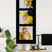 3枚パーソナライズされたの写真を追加カスタムする ポスター (ホームオフィス)