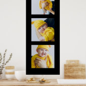 3枚パーソナライズされたの写真を追加カスタムする ポスター (キッチン)