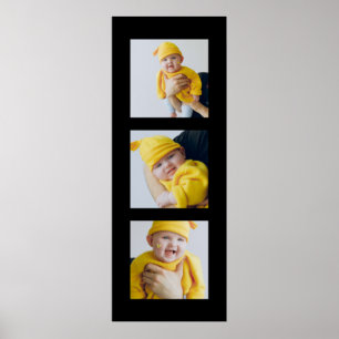 3枚パーソナライズされたの写真を追加カスタムする ポスター