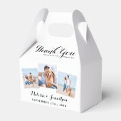 3枚パーソナライズされた写真結婚新婚さん フェイバーボックス (裏面サイド)