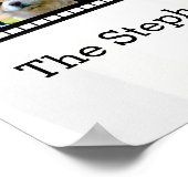 3枚フォトフィルムストリップの写真パーソナライズされた ポスター (角)